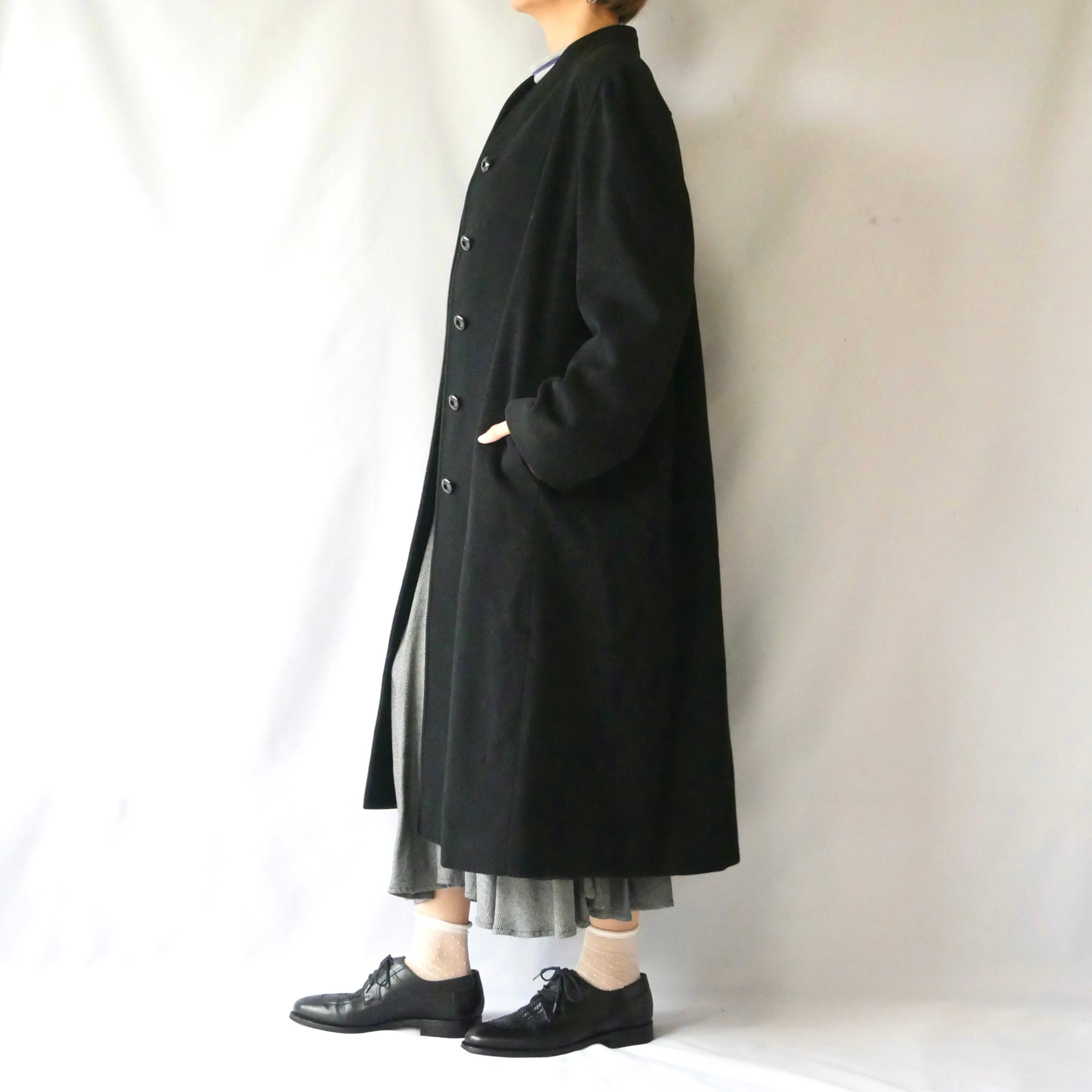 Made in USA 80s KAREN black wool long coat アメリカ製 80年代 Made in USA 80s KAREN black wool long coat アメリカ製 80年代