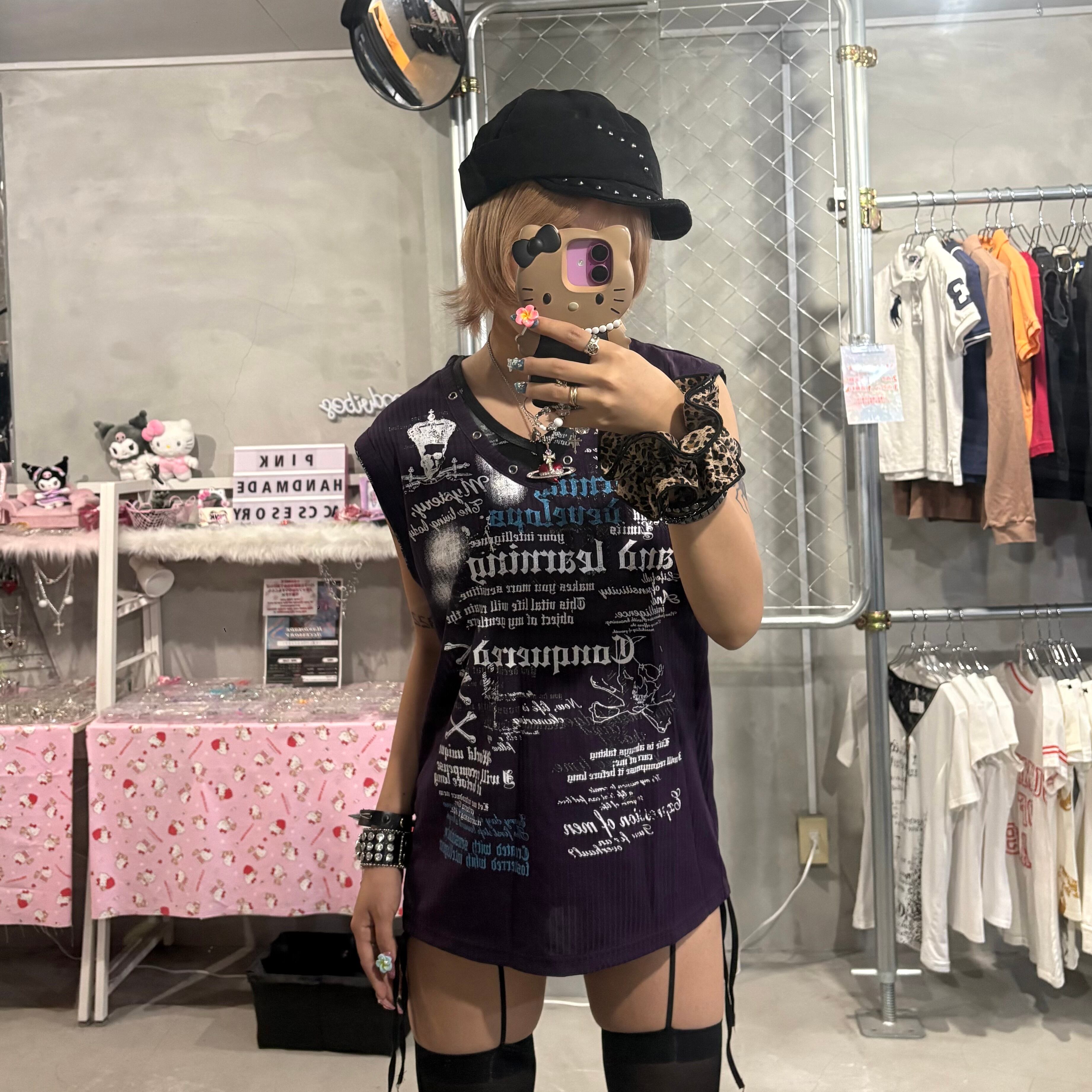 グランジ ファーモッズコート カーキ | 古着屋 PINK