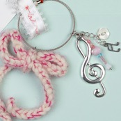 < hiruneknit > melody key charm - 1