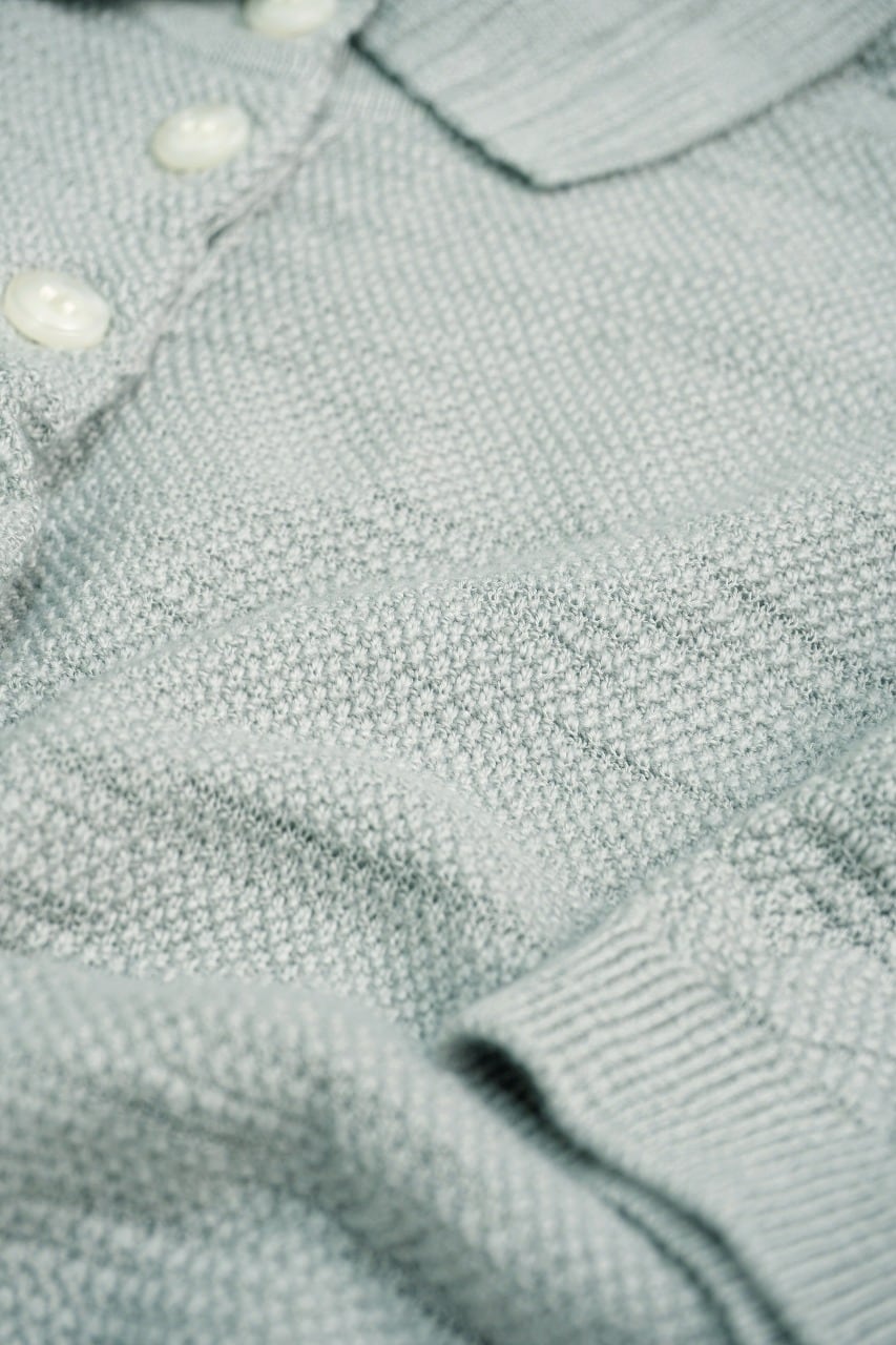 OG Slub Moss Stitch Polo S/S