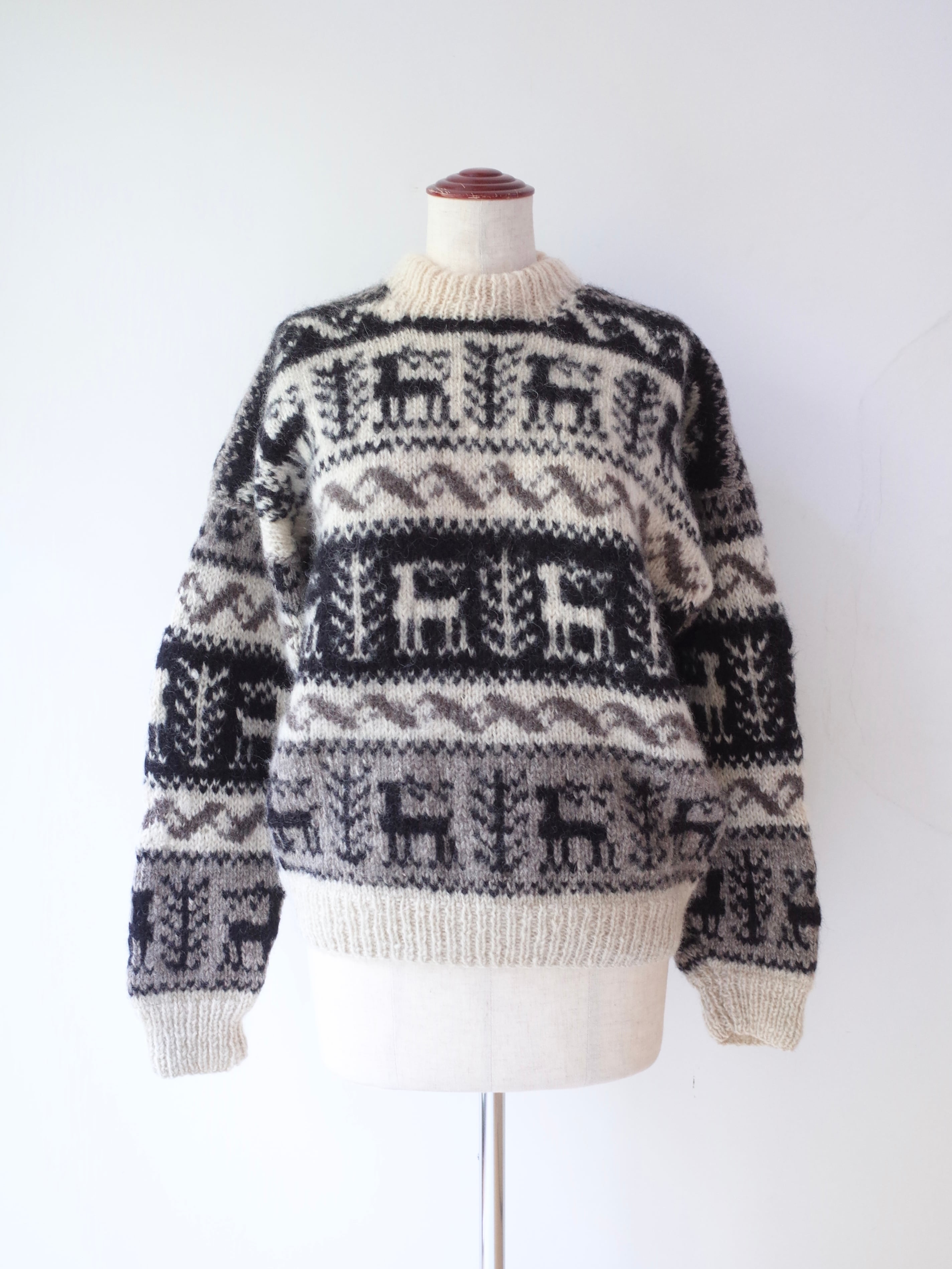 Nordic hand knit sweater