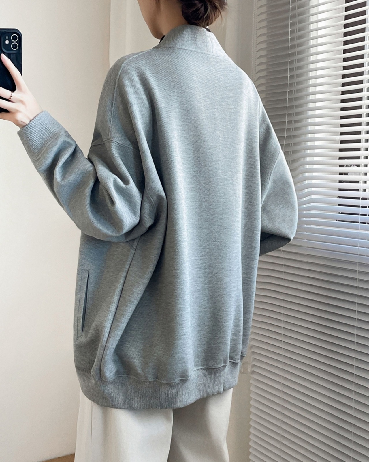 ポケットワイドカーディガン 2color A1065 - 18