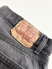 90s Levi’s 501 BLACK DENIM PANTS MADE IN USA Size W36L32→W34.5L32