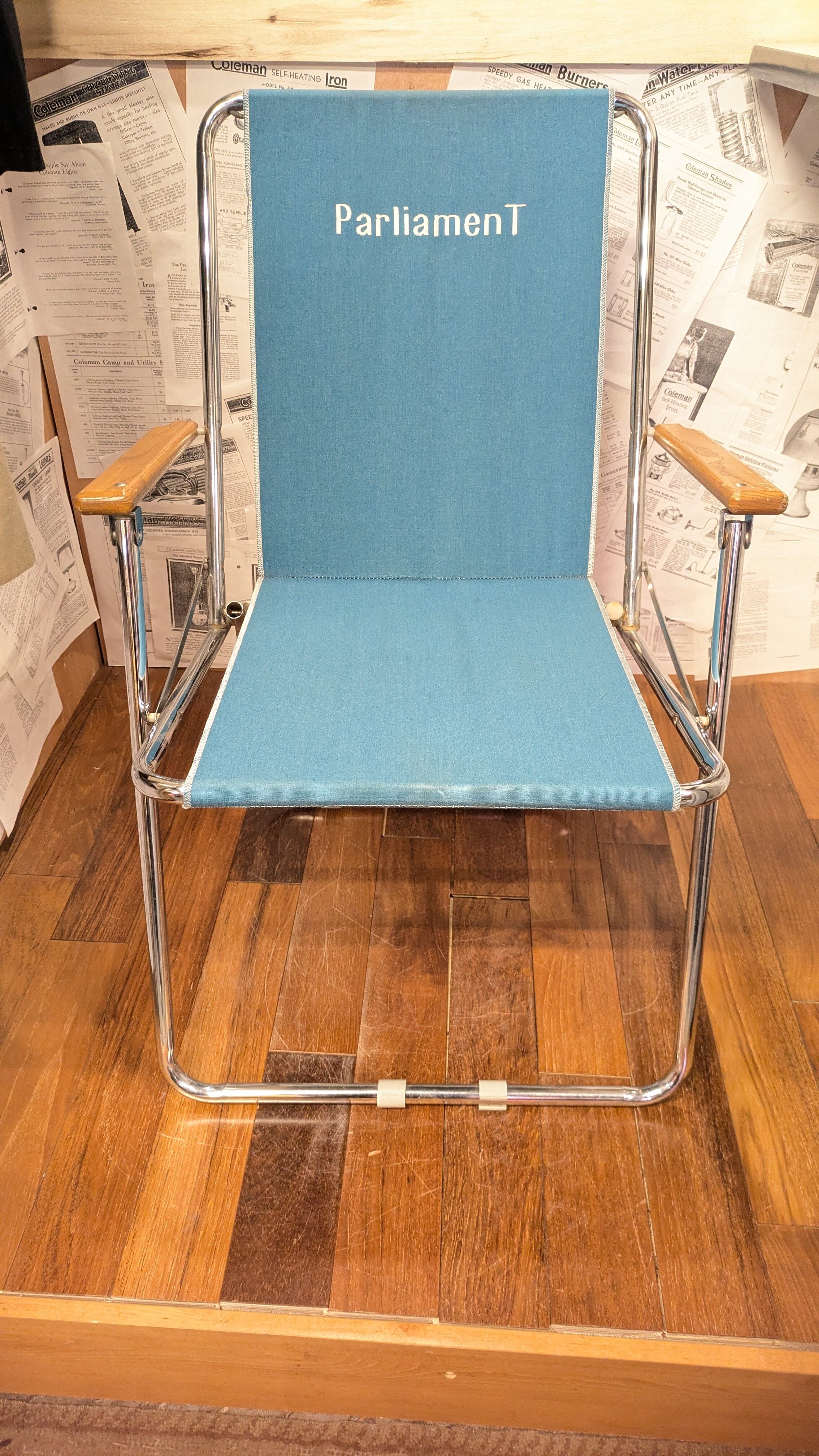 Vintage ZIPDEE Chair AirstreamChair USA Antique Camping ParliamenT