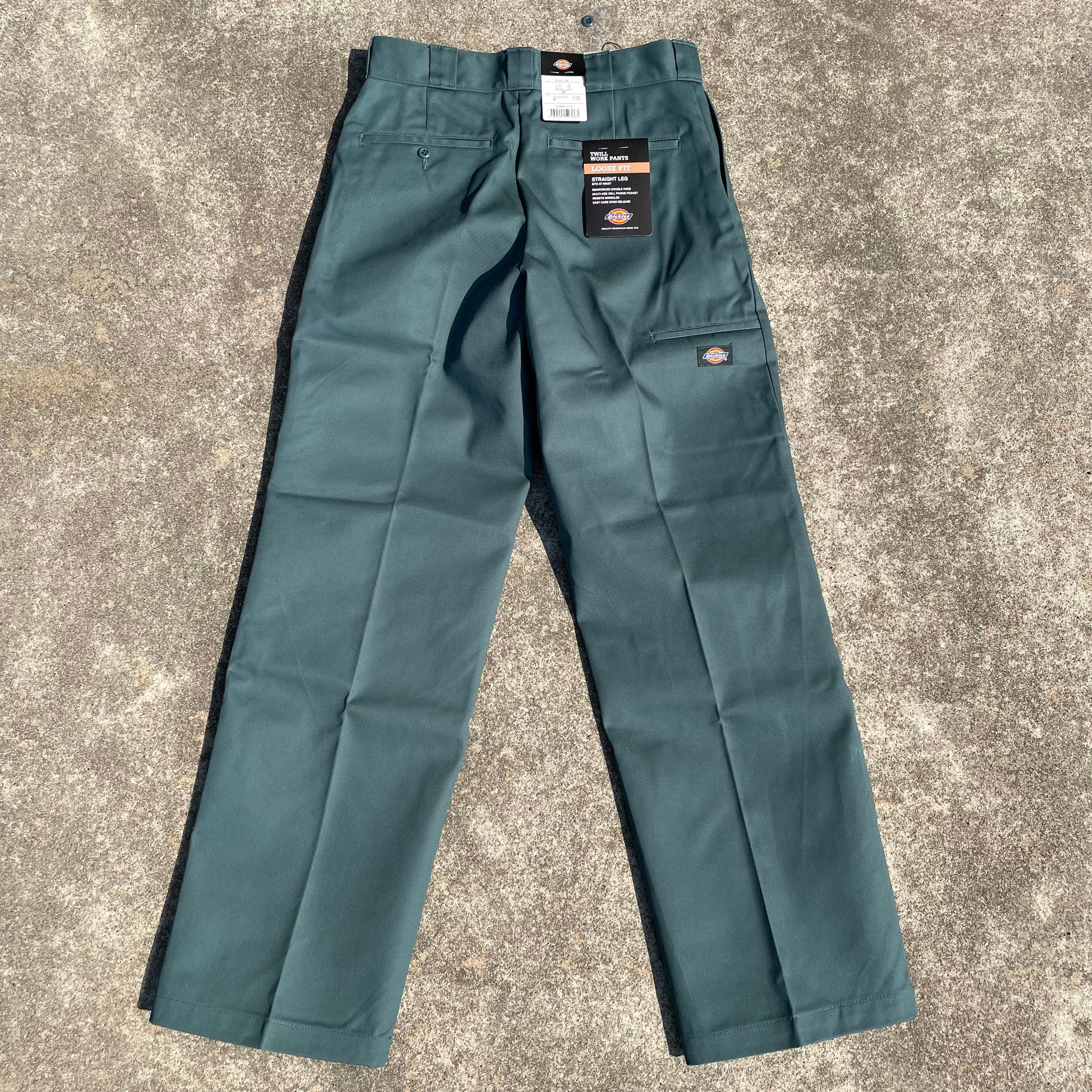 W32 新品 Dickies ダブルニーワークパンツ ミントグリーン ...