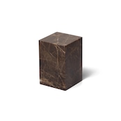 MARBLE DISPLAY CUBE - Emperador dark × Medium