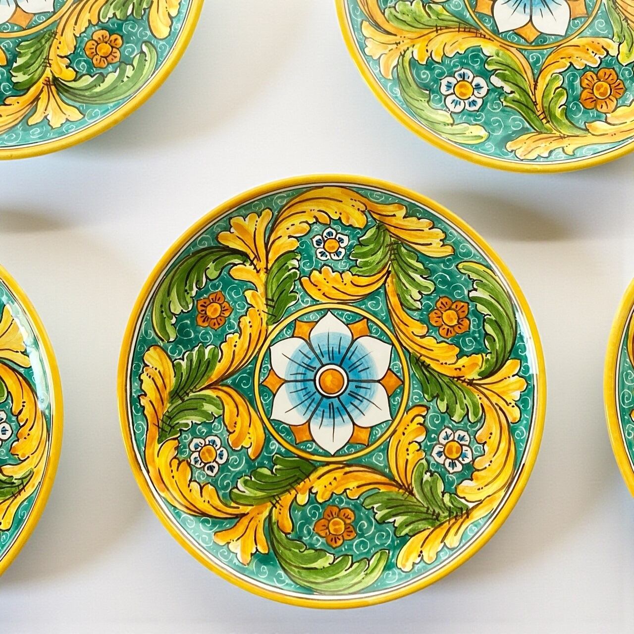 絵皿(L) 26cm GEO039 マヨリカ焼き イタリア陶器 シチリア | CERAMICHE