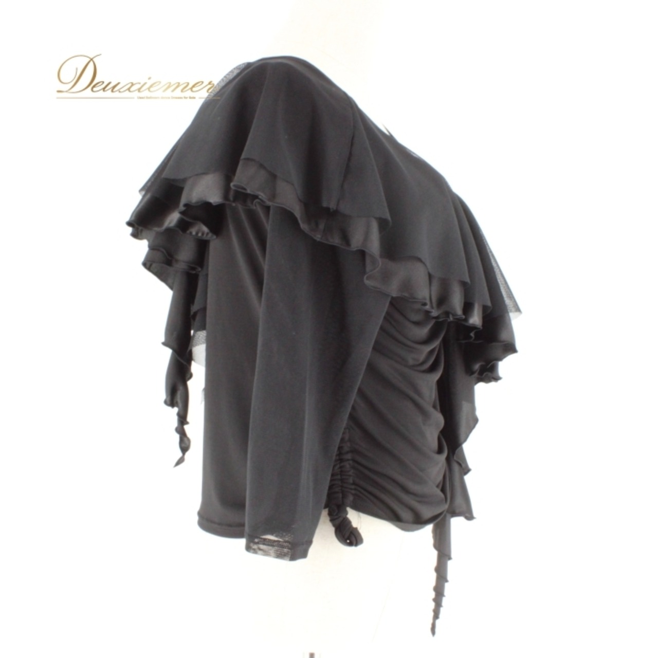 社交ダンス 衣装 スタンダード トップス レッスンウェア レディース Roger 黒 レース 長袖 ブラック系 無地 フォーマル 練習着 上品 オシャレ 高級感 着心地抜群 ストレッチ 大人 女性用 首元デザイン ルーズフィット 落ち着いた色合い ダンス用 トップス 半袖 結婚式 披露宴 パーティー プロ用 トレーニング 設計 シンプル スタイリッシュ ビジネスカジュアル 仕立て上げ シーン多様