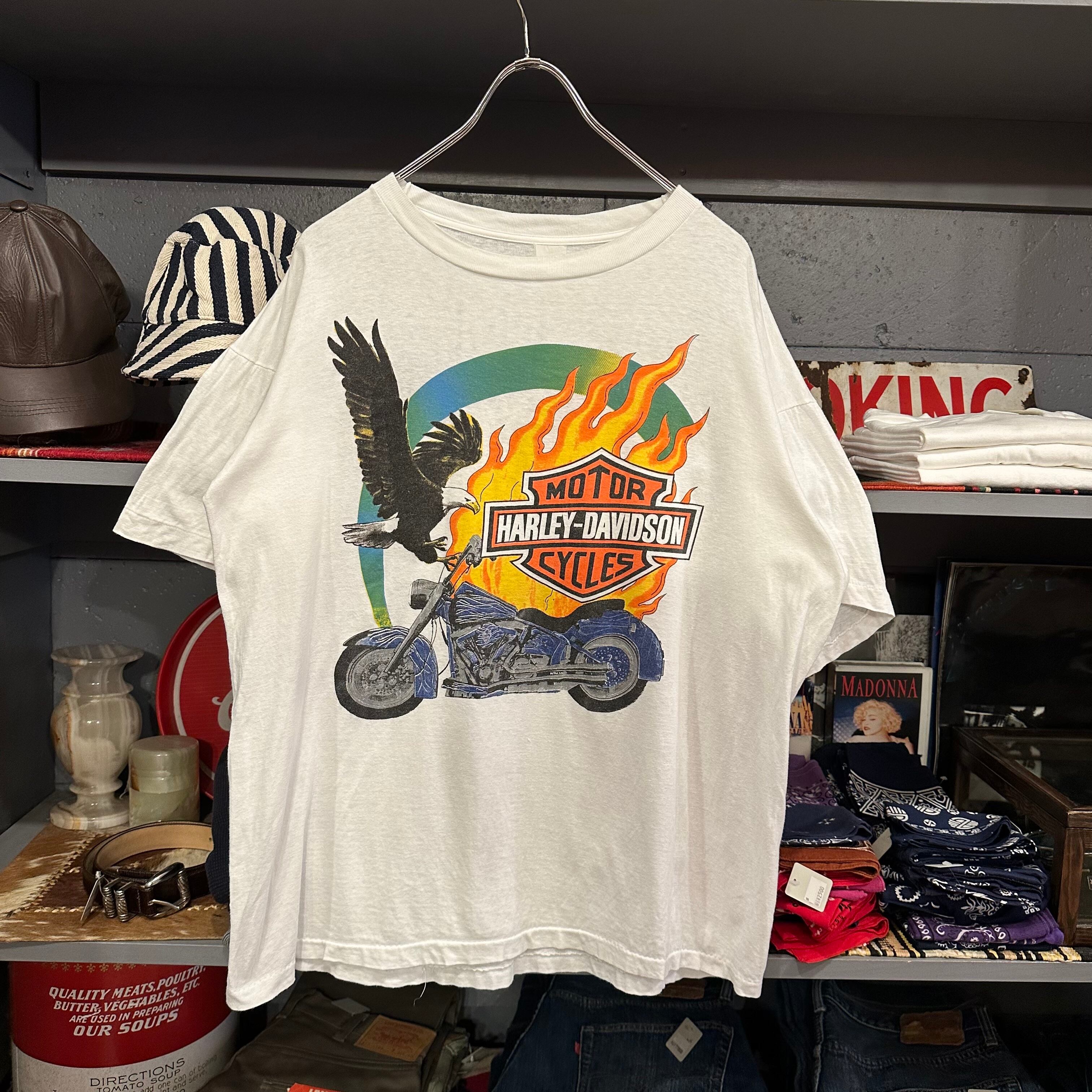 90s Harley Davidson Tシャツ ハーレー ダヴィンチ-