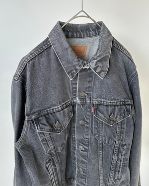 -Levi's- Vintage 80s 40 70506-0259 Black Denim Jacket made in USA