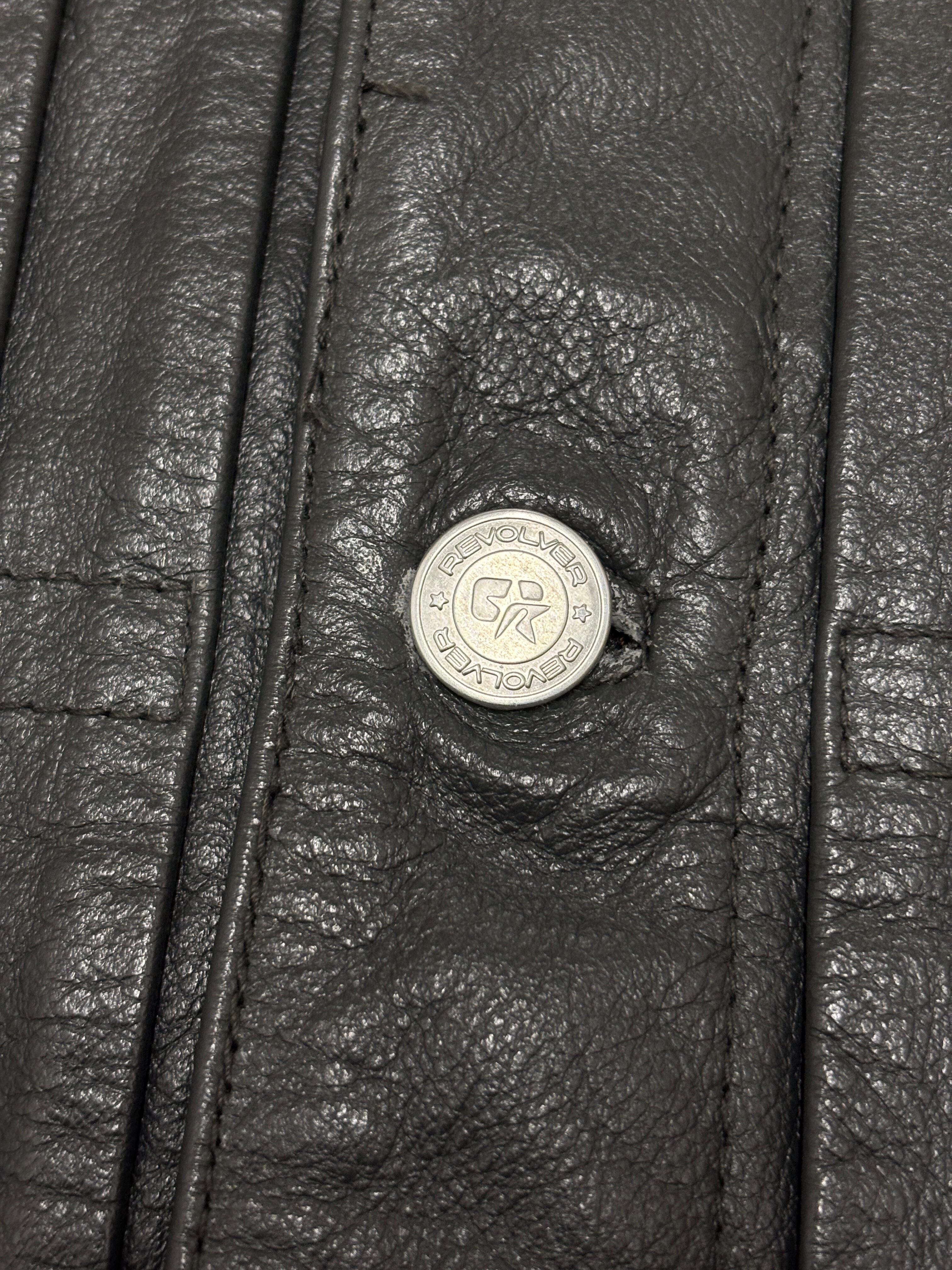 00s REVOLVER/Leather Trucker Jacket/1st type/M/レザ－トラッカー