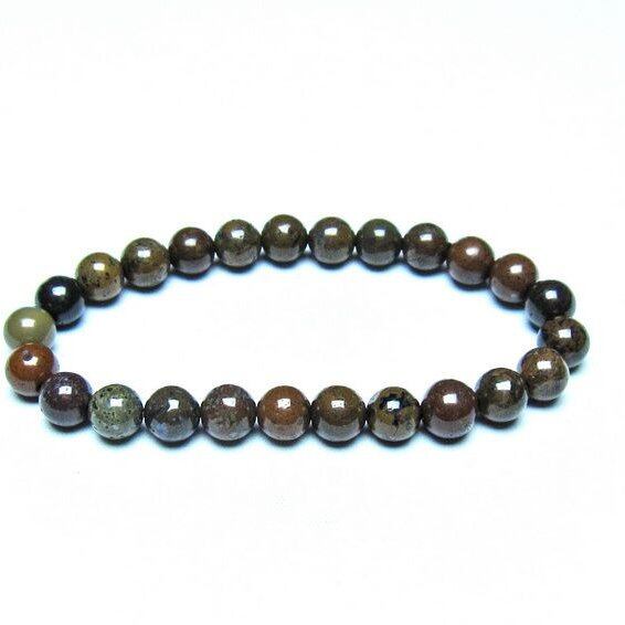 コンドライト ブレスレット サハラNWA869 隕石 8mm 一点物 おまかせ便 199-898