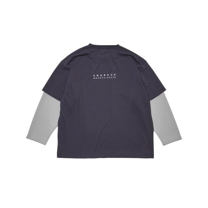 MOUNTAIN RESEARCH (ﾏｳﾝﾃﾝﾘｻｰﾁ) - Layered Tee MTR4272 GrayIvory