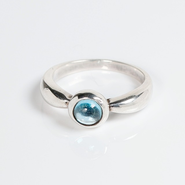 Aquamarine Silver Ring (used)