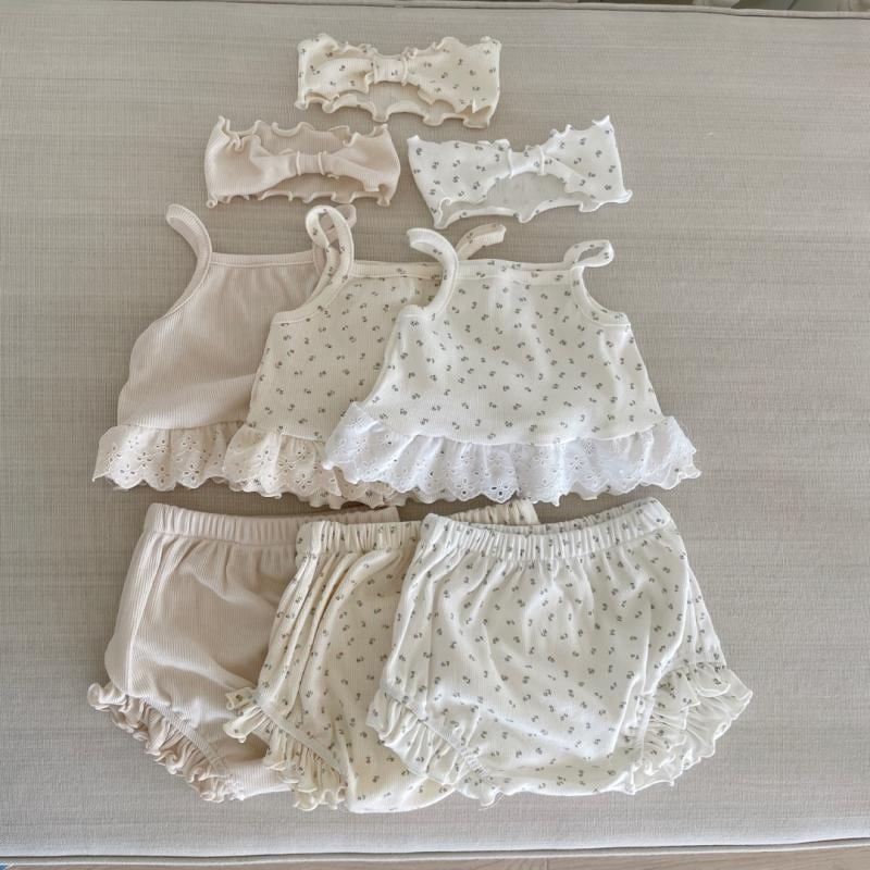 【BABY&KID】夏新作 レースキャミソールセットアップ