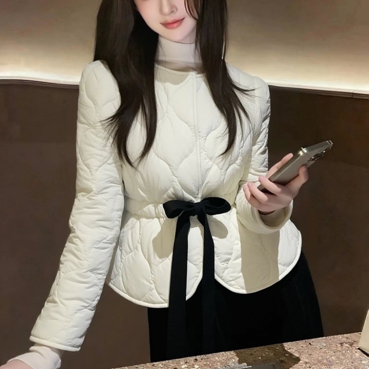 リボンキルティング ジャケット A50