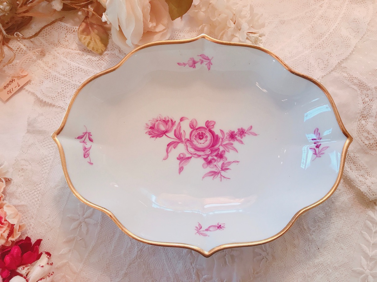 ウィーン アウガルテン薔薇のフルーツ皿 | AntiqueRose
