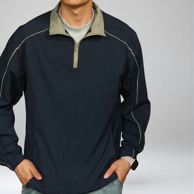 Zip-Up Long Sleeve Waist-Length Track Jacket ◇H1085