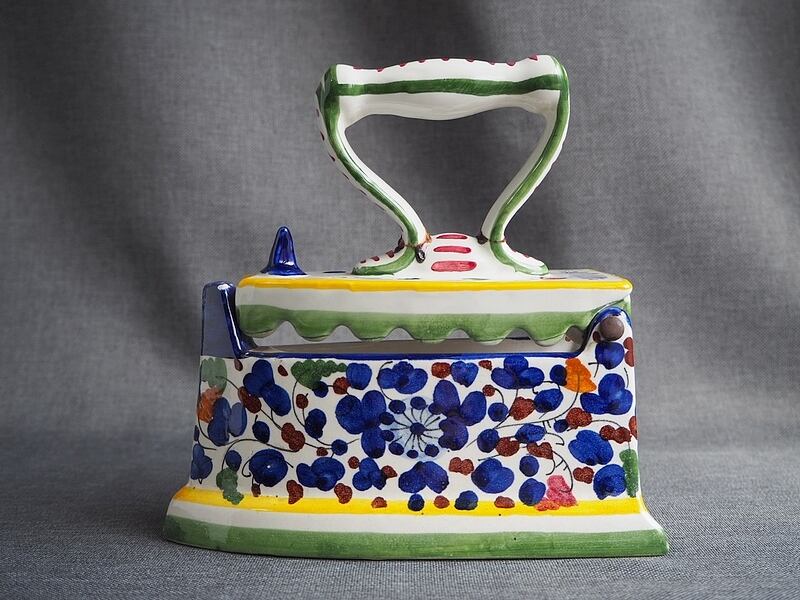 90s イタリア製 SBERNA DERUTA デルータ焼き フラワーベース