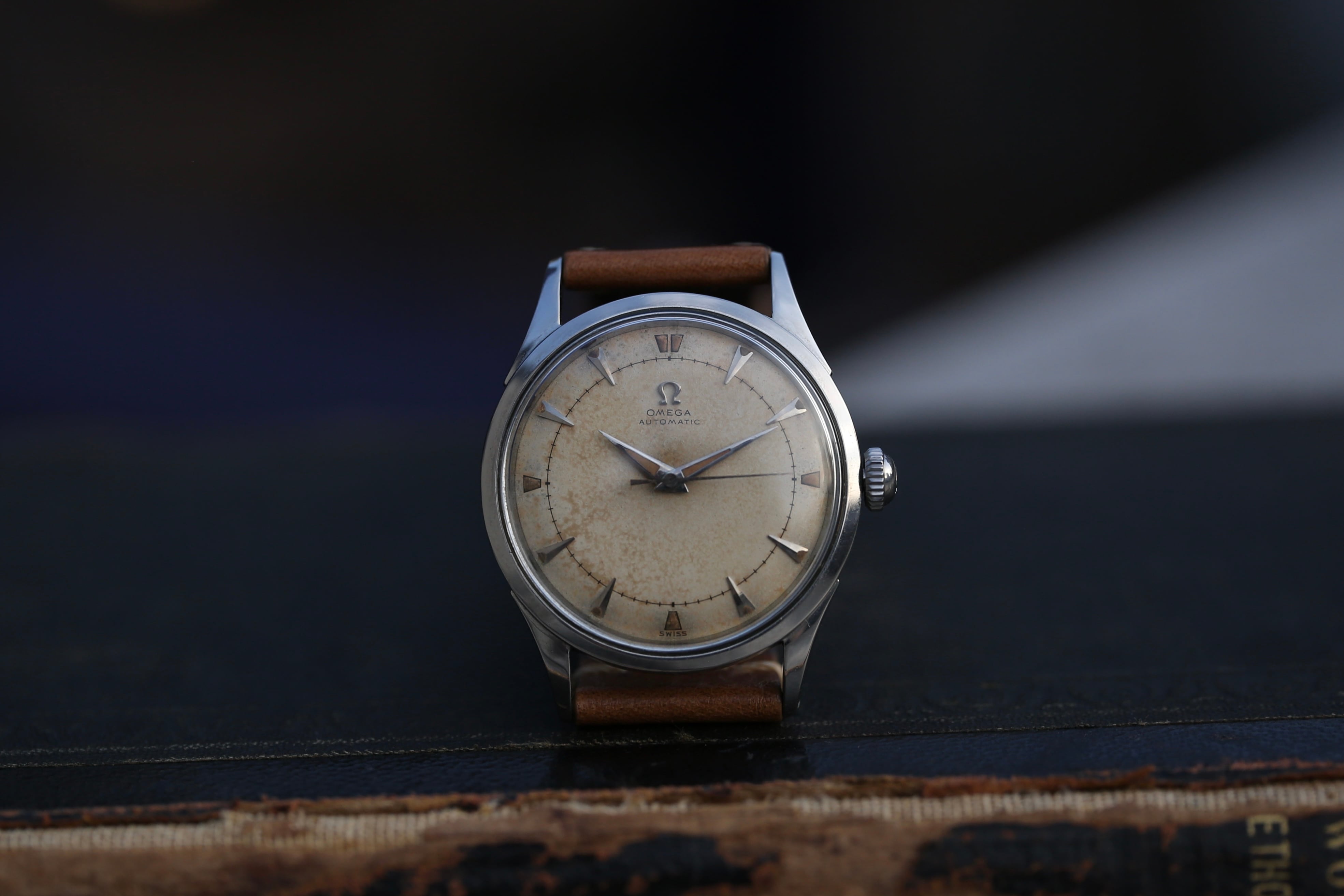 OMEGA】1951年製 オメガ シーマスター フル楔インデックス ブラウン