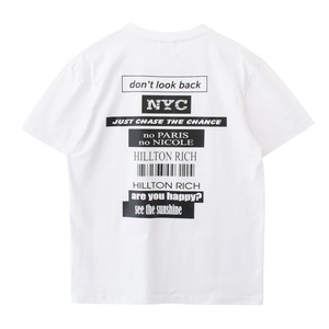HILLTON RICH　BACK MESSAGE Tシャツ white ヒルトンリッチ