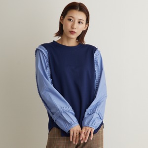 Frill Sleeve Sweater 3Colors M-241