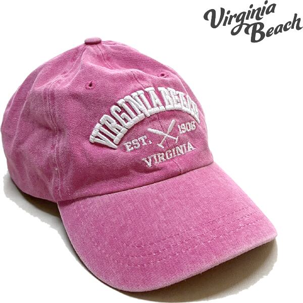 レア 長野オリンピック 帽子 キャップ 1998年 デッドストック ピンク 1点物◇ピンクVirginia Beachフェード帽子ベースボールキャップ古着