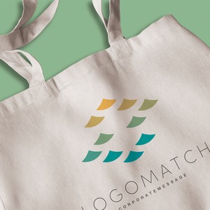 多角的な視点の風景のロゴ