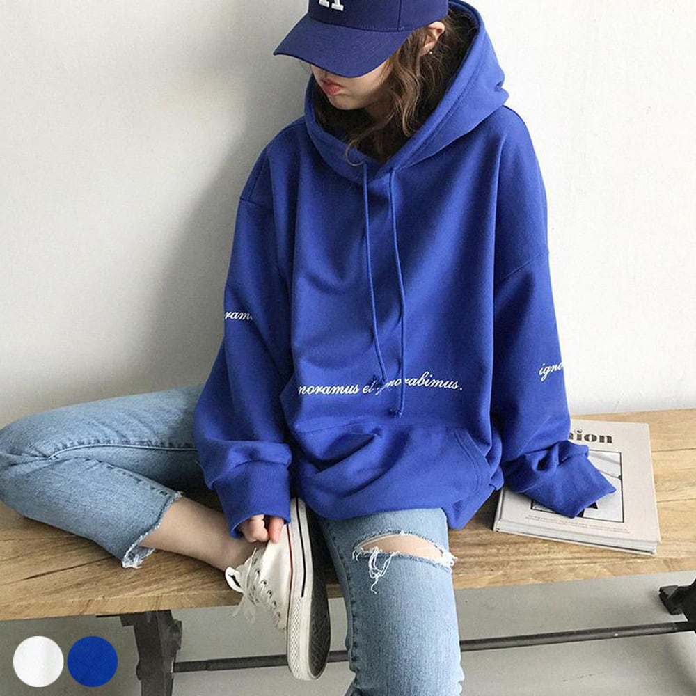 パーカー トップス レディース 秋冬 人気 体系カバー 韓国 長袖 裏起毛