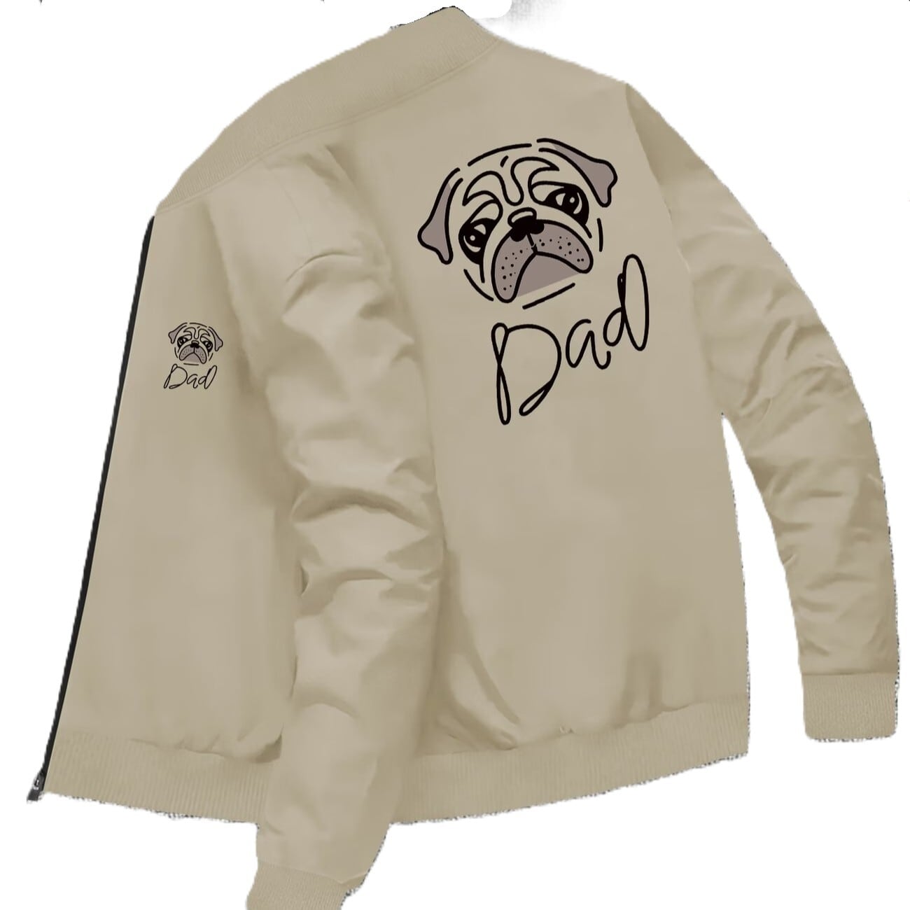 Casual jacket -Pugs line- t-item-0448 | Pug shower - パグシャワー