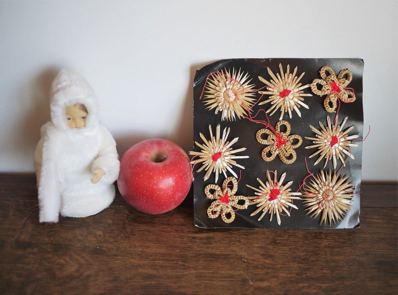 ストロー オーナメント 藁飾り 9P