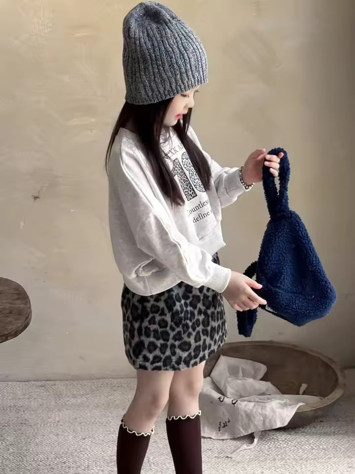 インパン付きレオパードタイトミニスカート