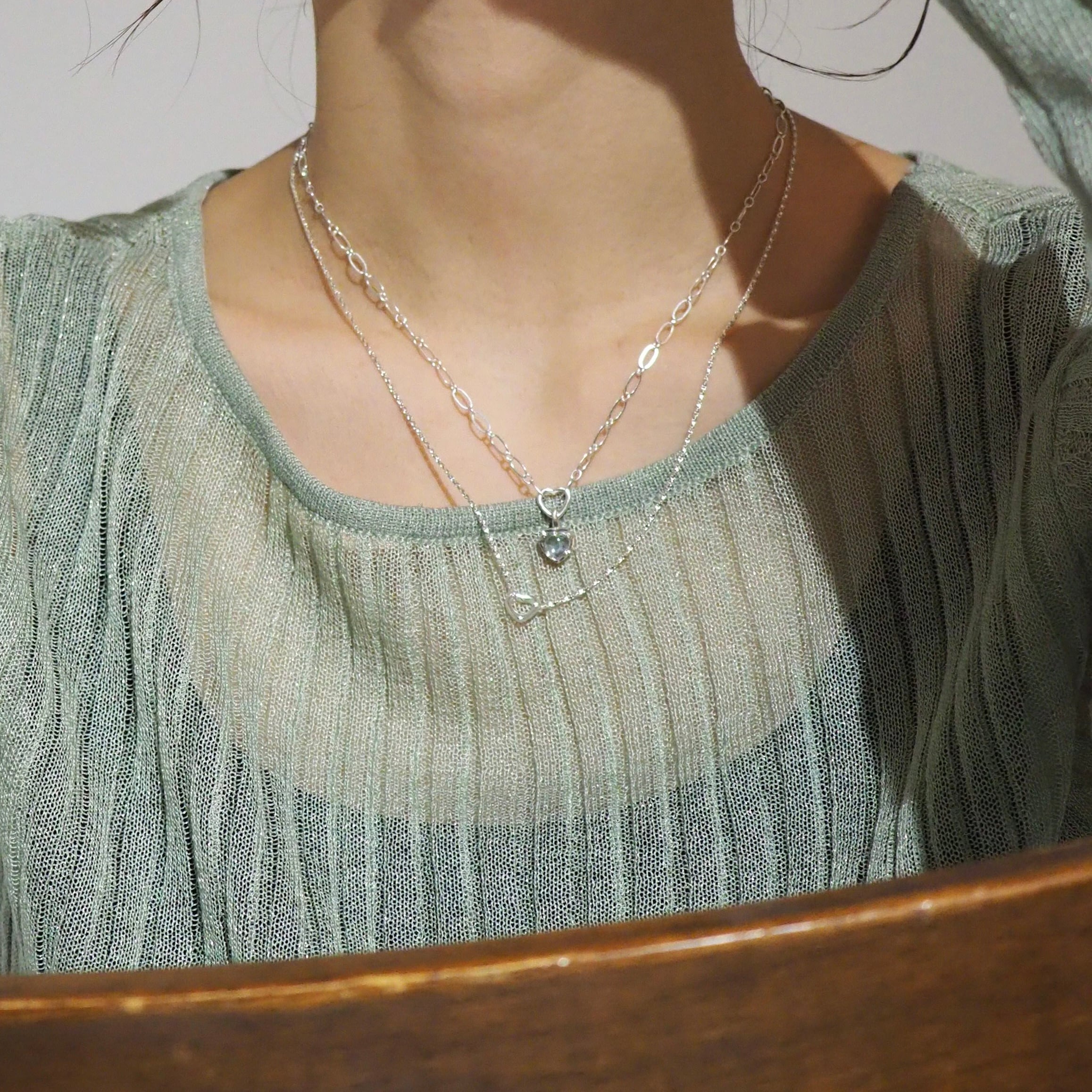 heart SS necklace | nanagu
