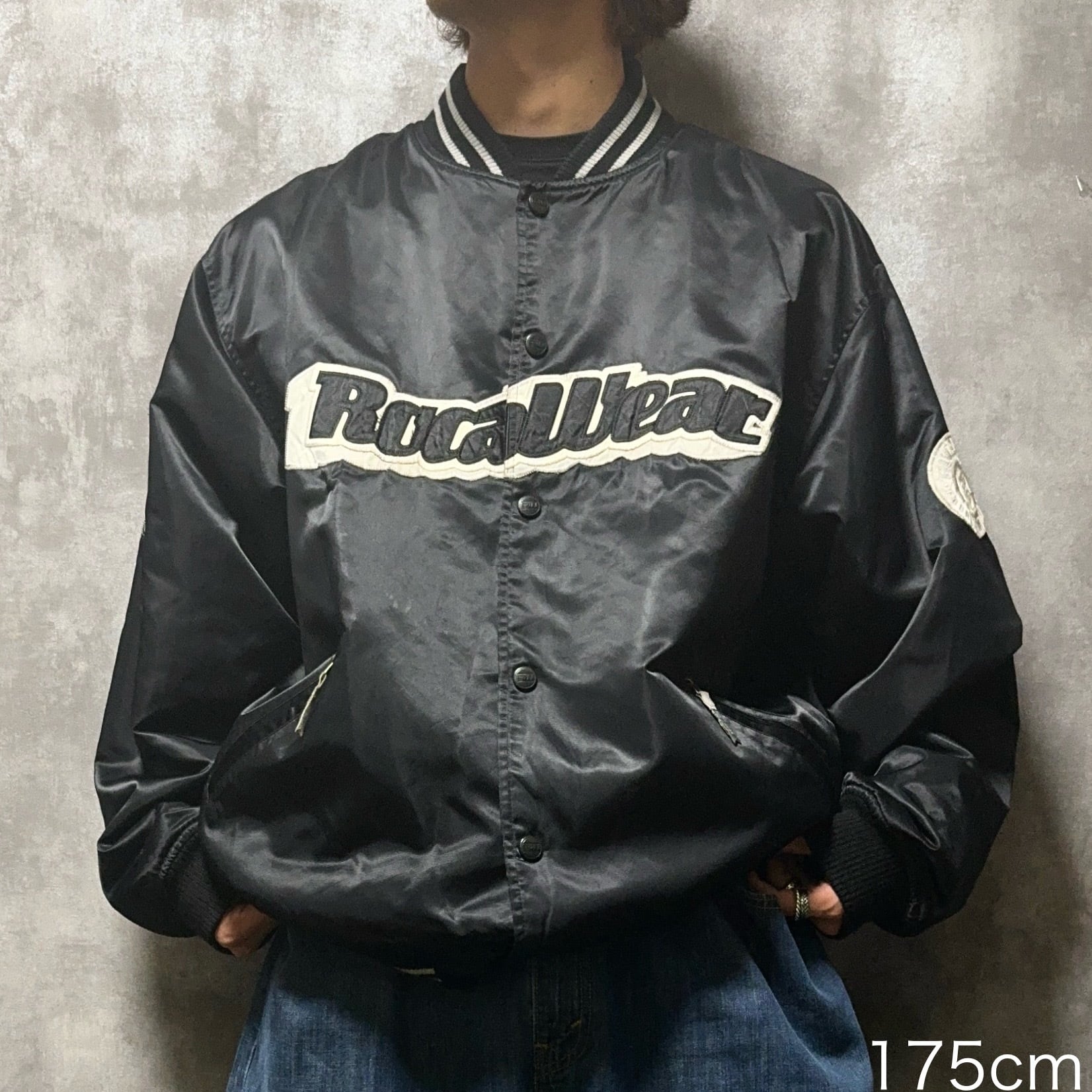 ROCAWEAR ナイロンスタジャン XL 刺繍 | 古着屋OLDGREEN
