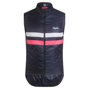 RAPHA MEN'S BREVET GILET   DARK NAVY/HI-VIS PINK/WHITE