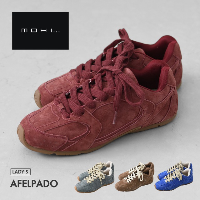 MOHI [モヒ] AFELPADO  [AB713-11-AF] スニーカー・カラフル・おしゃれスニーカー・スエード・カジュアル・シンプル・LADY'S [2026AW]