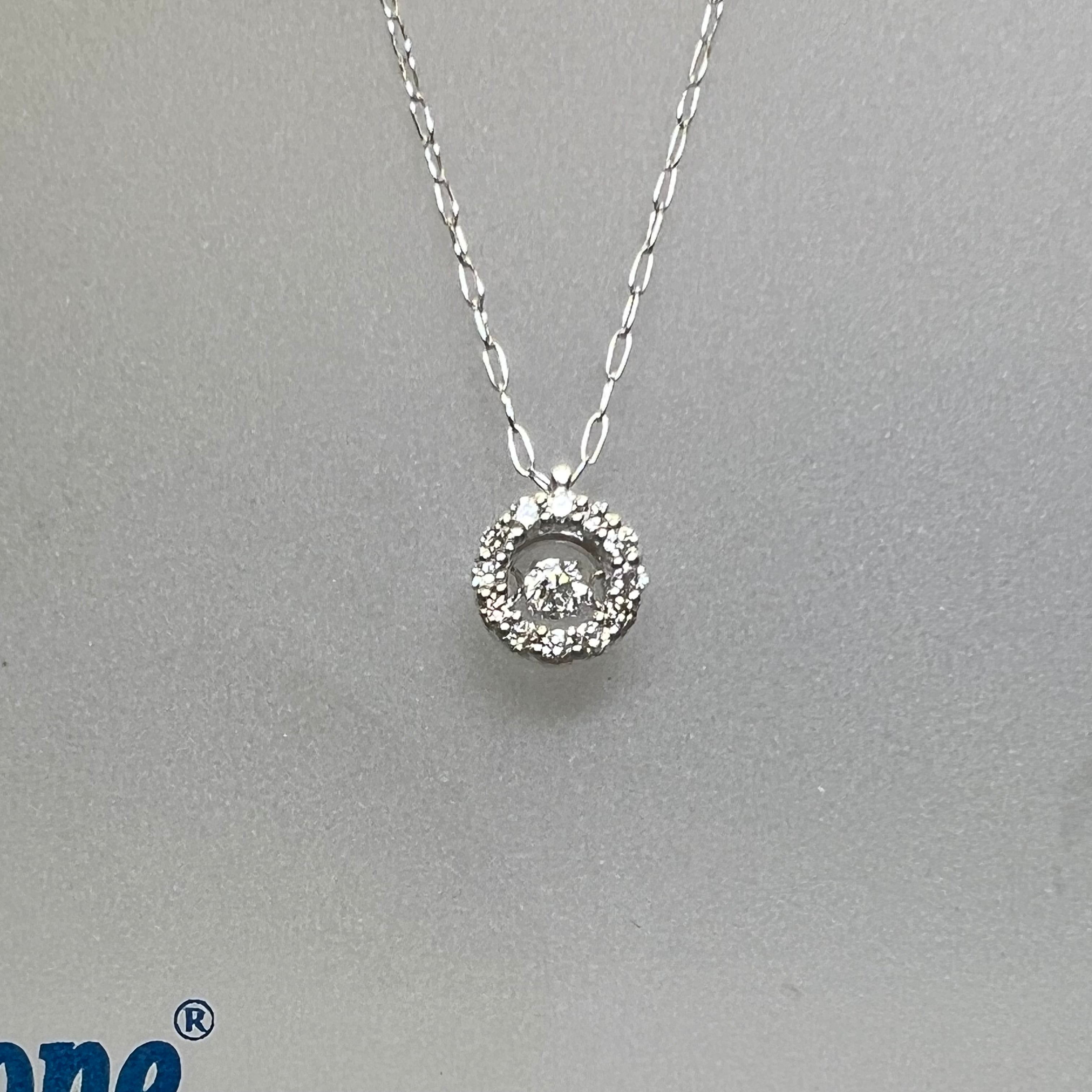 K18WG/PT ダイヤモンド ネックレス 0.70CT