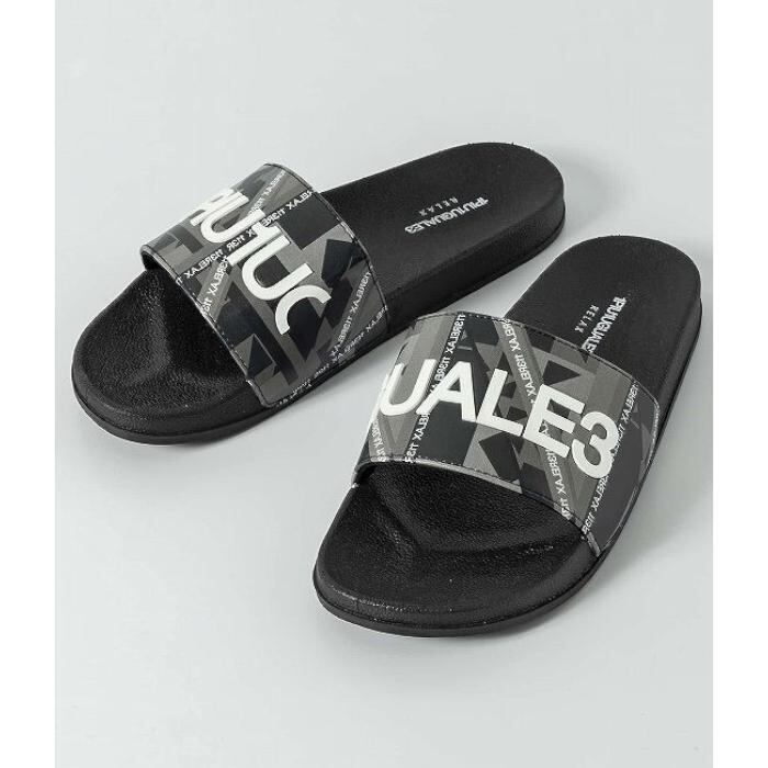 【新品】サイズ44 1PIU1UGUALE3 ブラックビーチサンダル 新品】サイズ44 1PIU1UGUALE3 ブラックビーチサンダル