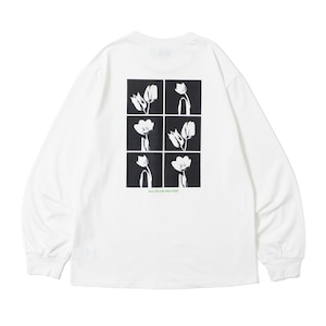 APD TULIP GRID LS TEE / WHITE