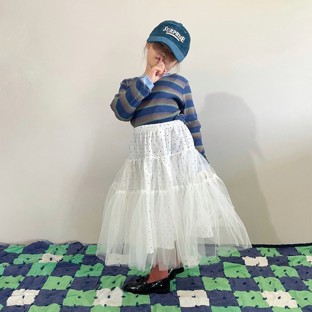 韓国子供服 33room oatmeal 切りっぱなしmtm