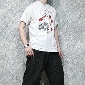 ~90's tiger print numbering tee