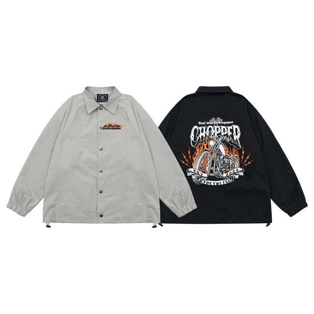 ストリート Chicano Chopperバイク刺繍 ジャケット T1229