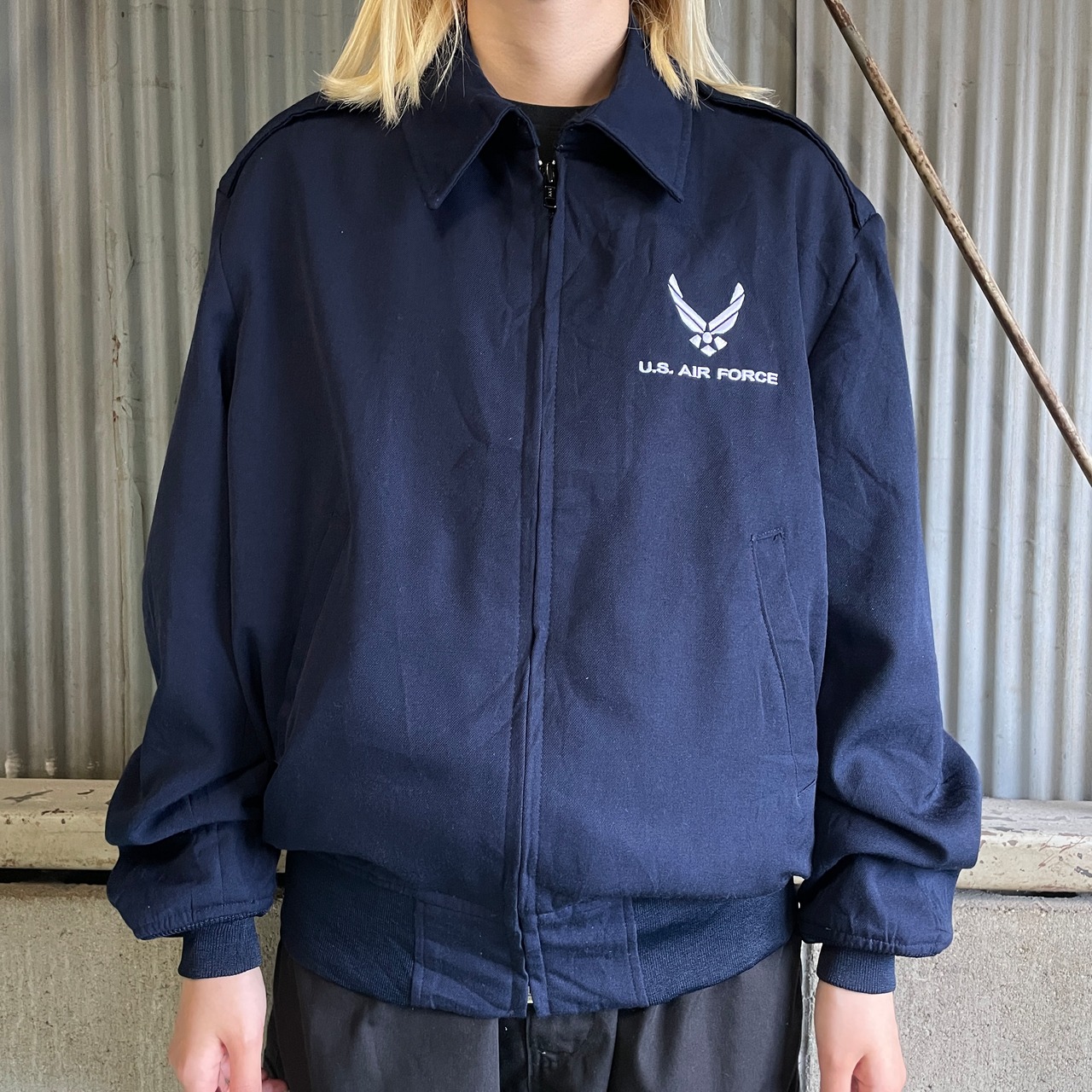 02年製 DSCP U.S.AIR FORCE 米軍実品 ユーティリティジャケット 42S 