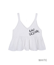 ペイントフレアキャミソールTOPS (WHITE) CQ-46013