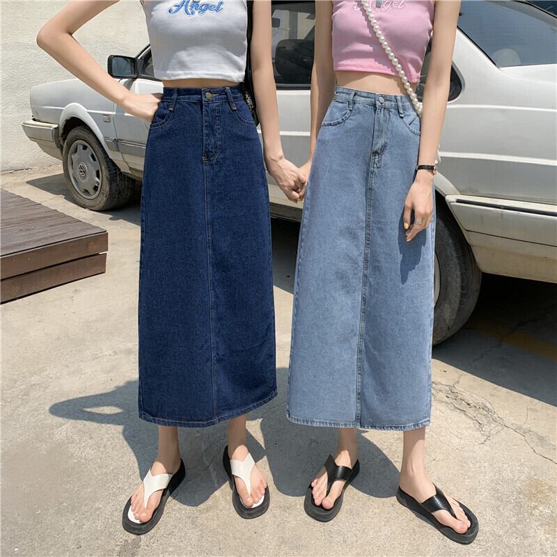 Aラインスカート スプリングオータムハイウェストウェストスリムスタンダード レトロ 春物 秋物 1号婦人15718476112