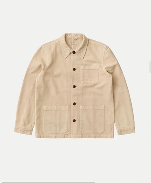 Nudie jeans 2022 ヌーディージーンズ SUMMER COLLECTION　Barney Worker Jacket Cream ジャケット