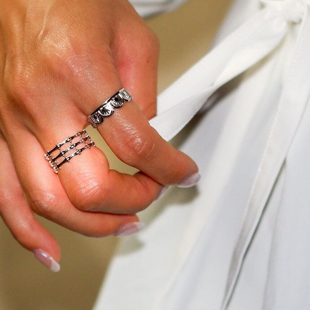 【年始セール】Bohemian resort リング イヤカフ 指輪 ステンレスmnk46