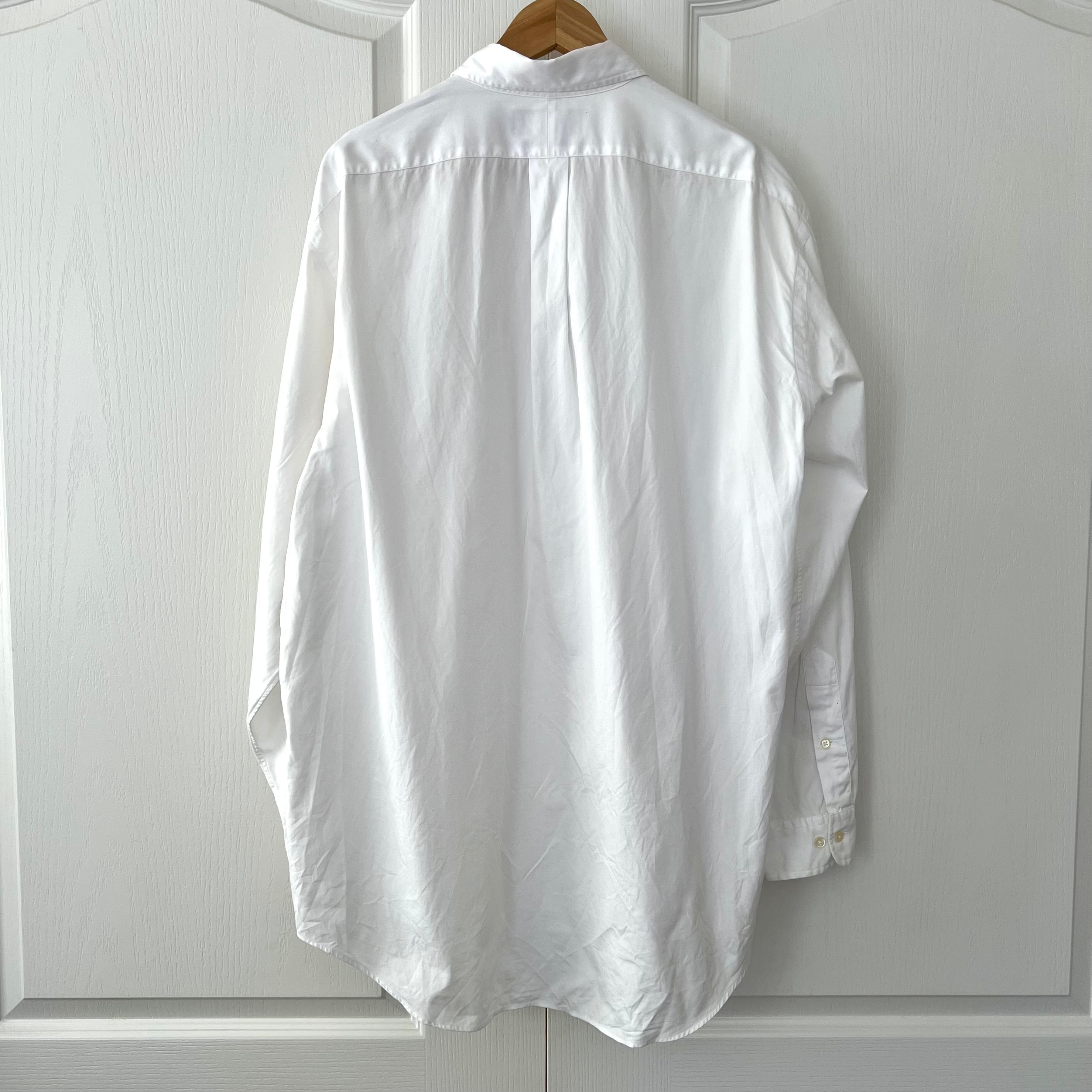 Ralph Lauren ラルフローレン 無地 長袖 シャツ 白 ホワイト 16 XL
