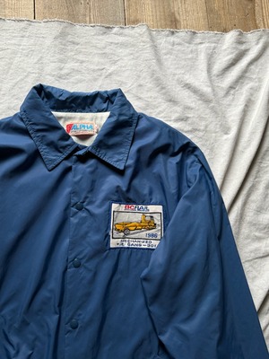 Pale blue nylon coach jacket