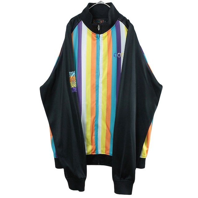 超希少　coogi ジャケット　スタジャン　レザー　L　90's レインボースタジャン